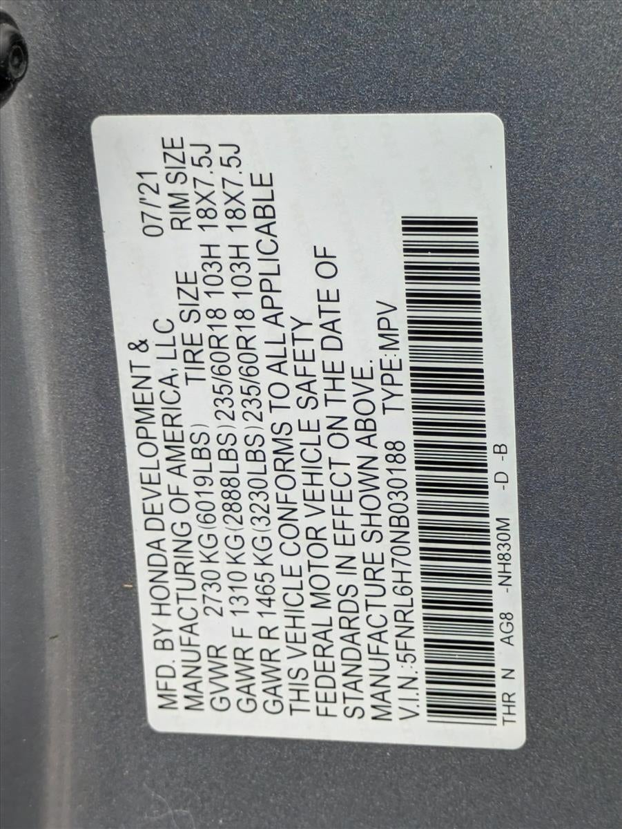 2022 Honda Odyssey EX-L Auto