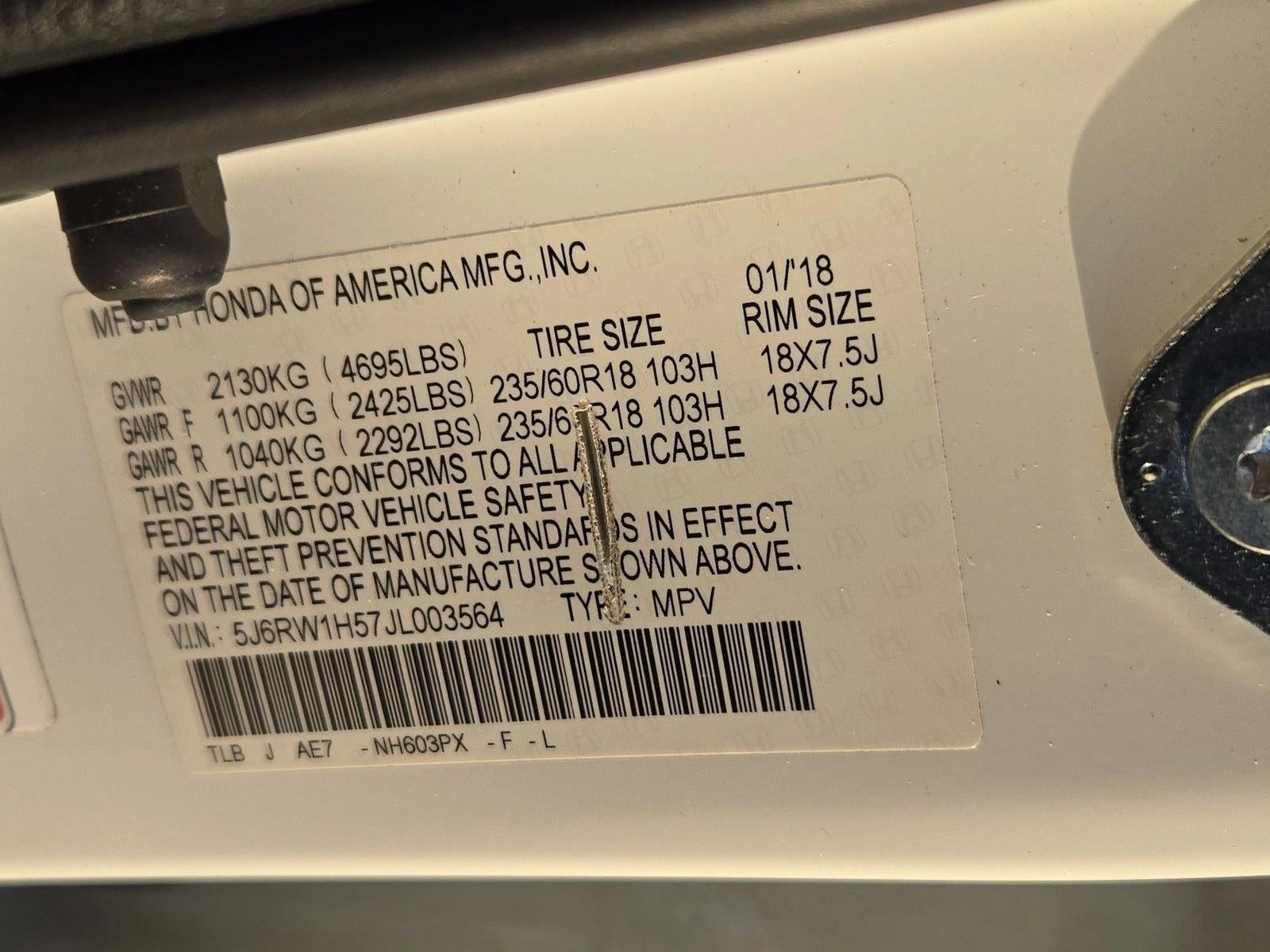 2018 Honda CR-V EX 2WD