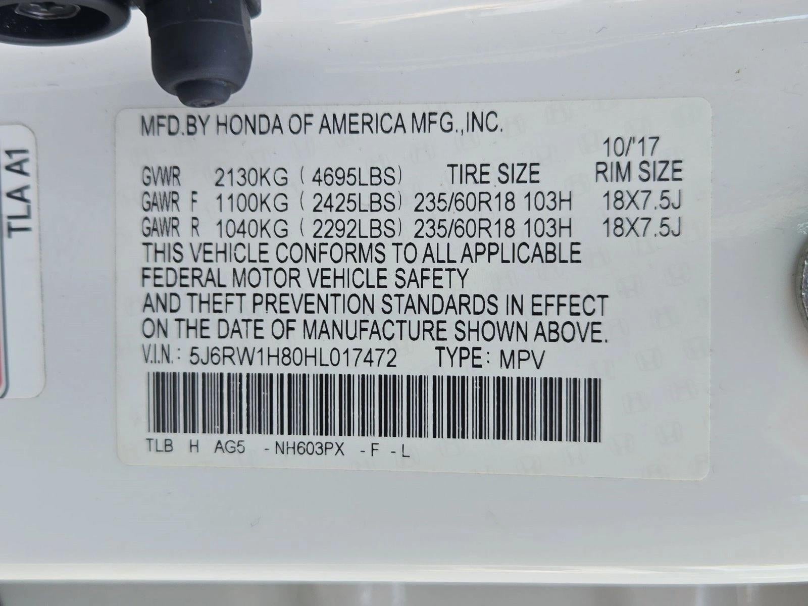 2017 Honda CR-V EX-L 2WD