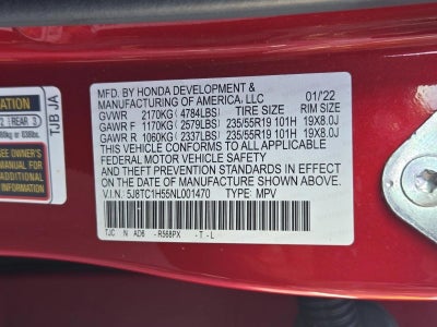 2022 Acura RDX FWD w/Technology Package