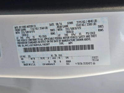 2017 Lincoln MKC Select FWD