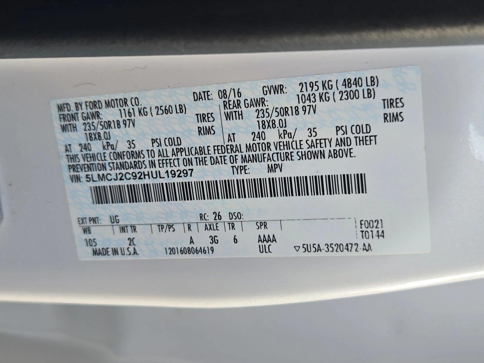 2017 Lincoln MKC Select FWD