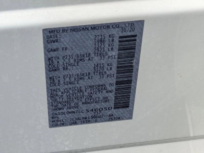 2020 INFINITI QX60 LUXE FWD