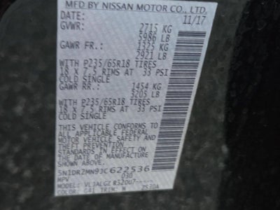 2018 Nissan Pathfinder FWD SL