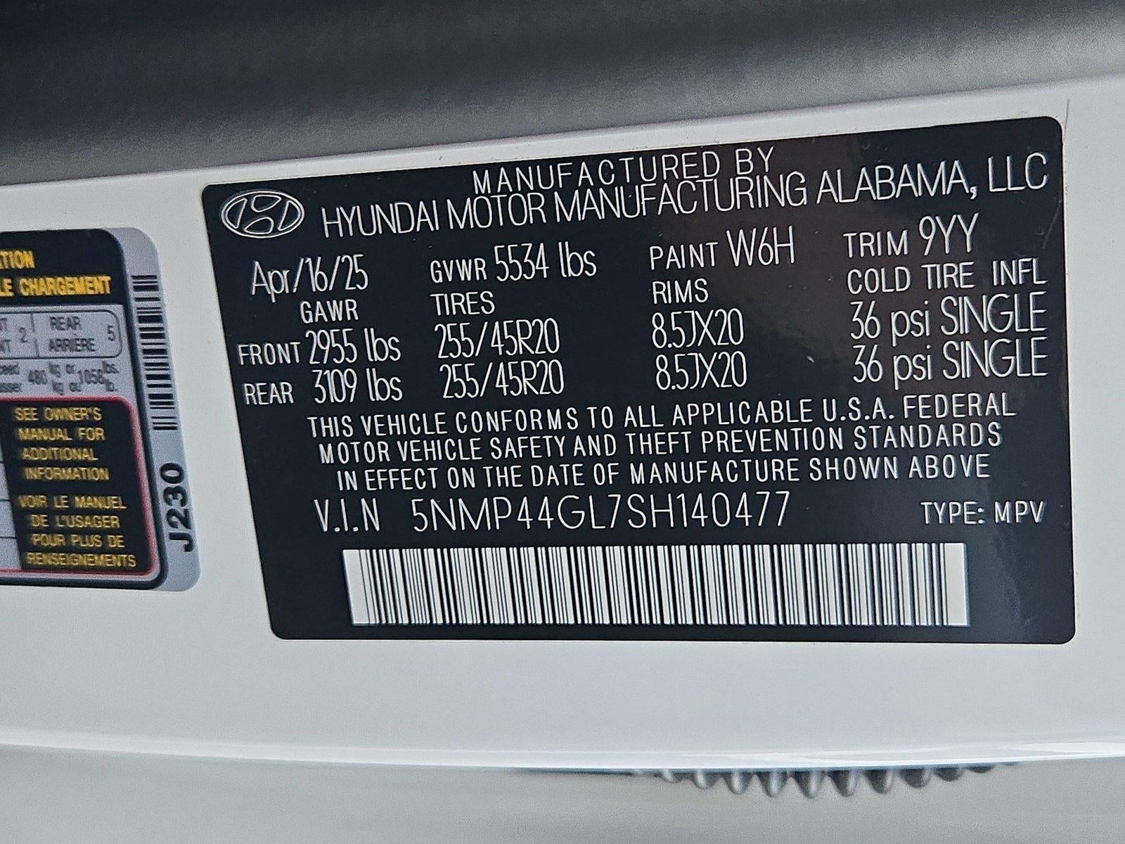2025 Hyundai SANTA FE Limited FWD