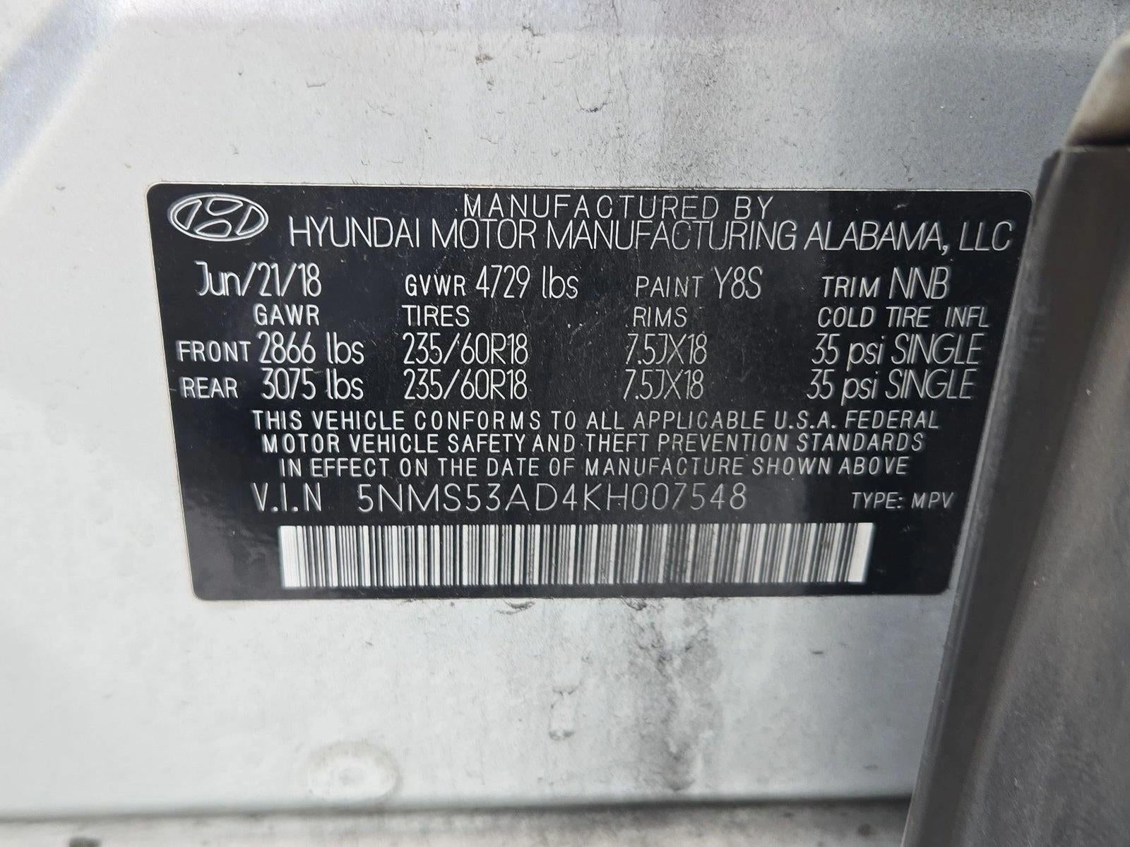 2019 Hyundai SANTA FE Ultimate 2.4L Auto FWD