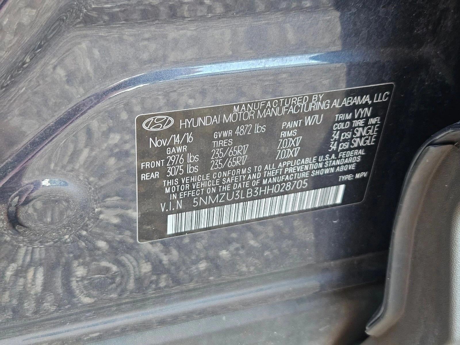 2017 Hyundai Santa Fe Sport 2.4L Auto