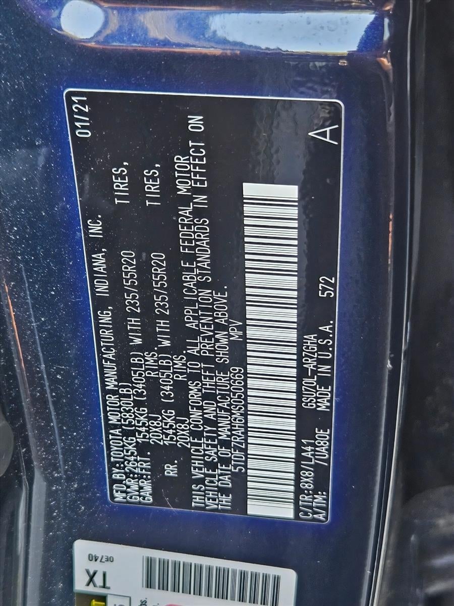 2021 Toyota Highlander Platinum FWD (Natl)