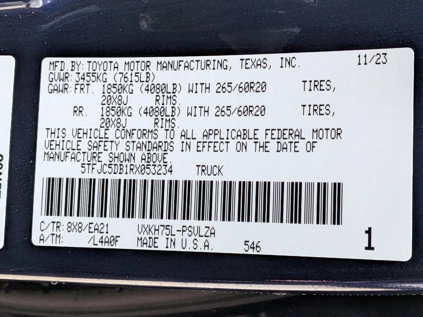 2024 Toyota Tundra 4WD 4WD Limited Hybrid CrewMax 5.5' Bed (Natl)