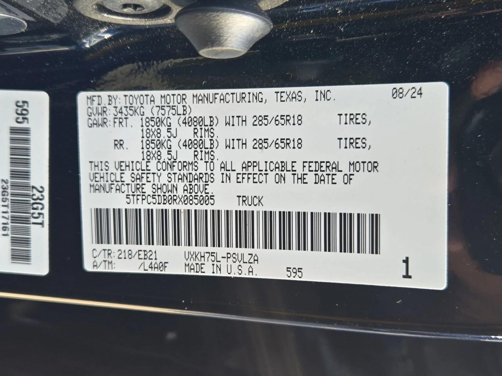 2024 Toyota Tundra 4WD 4WD TRD Pro Hybrid CrewMax 5.5' Bed (Natl)