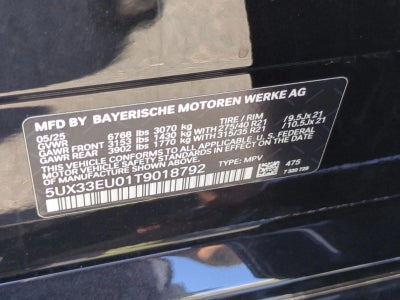 2026 BMW X5 M60i Sports Activity Vehicle