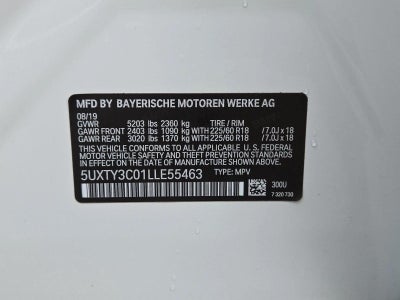 2020 BMW X3 sDrive30i Sports Activity Vehicle