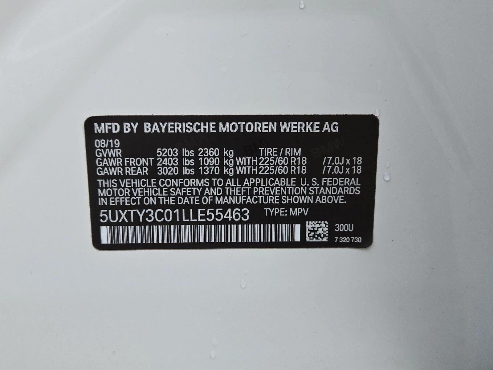 2020 BMW X3 sDrive30i Sports Activity Vehicle