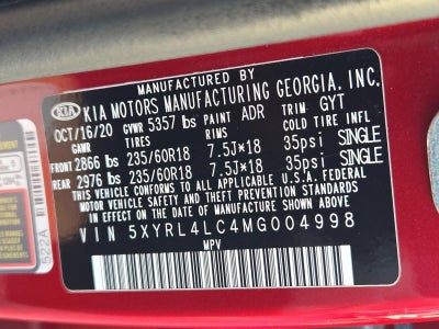 2021 Kia Sorento S FWD