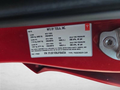 2018 Tesla Model 3 Long Range Battery AWD