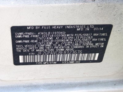 2014 Subaru XV Crosstrek 2.0i Premium Automatic