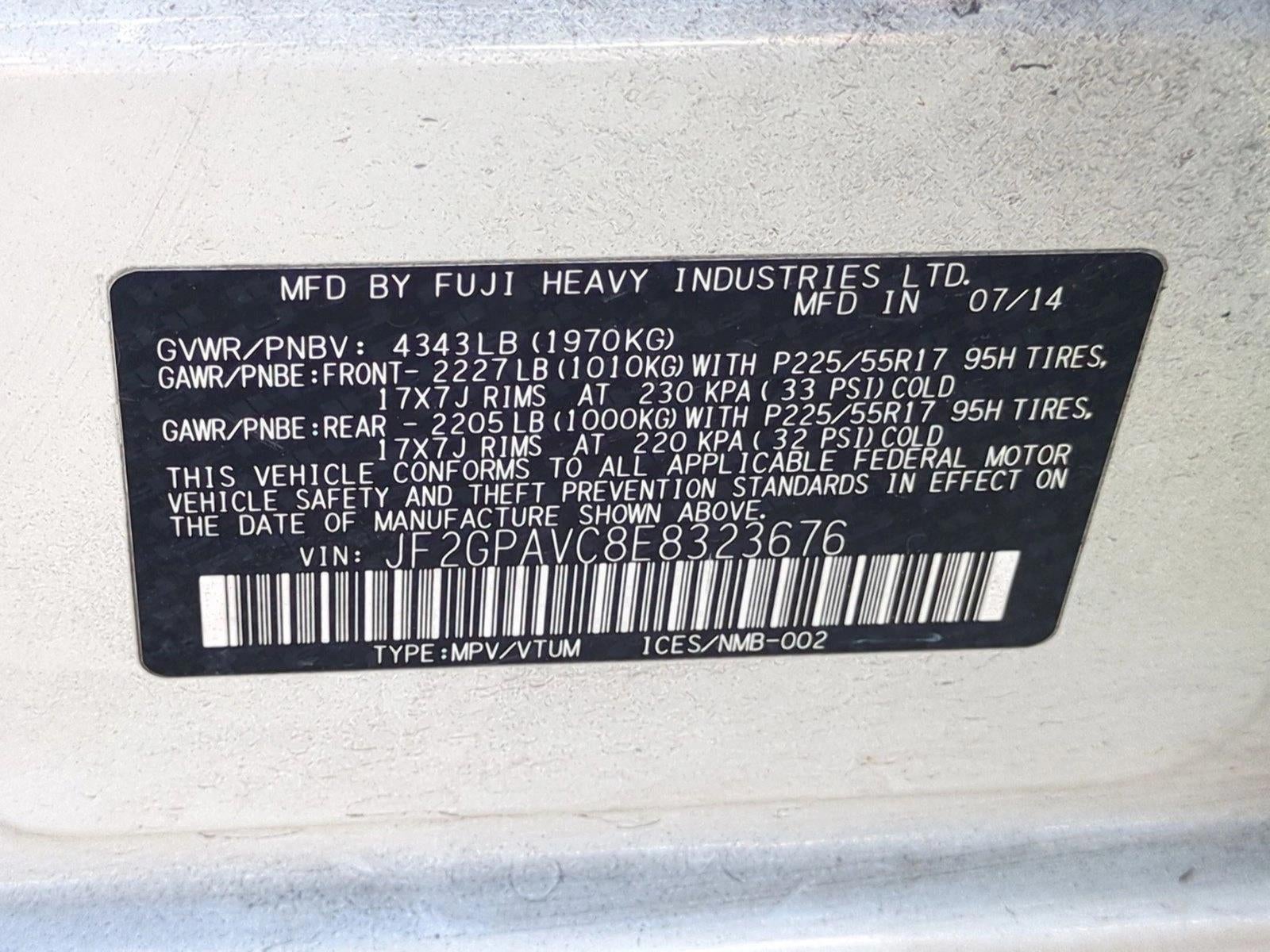 2014 Subaru XV Crosstrek 2.0i Premium Automatic