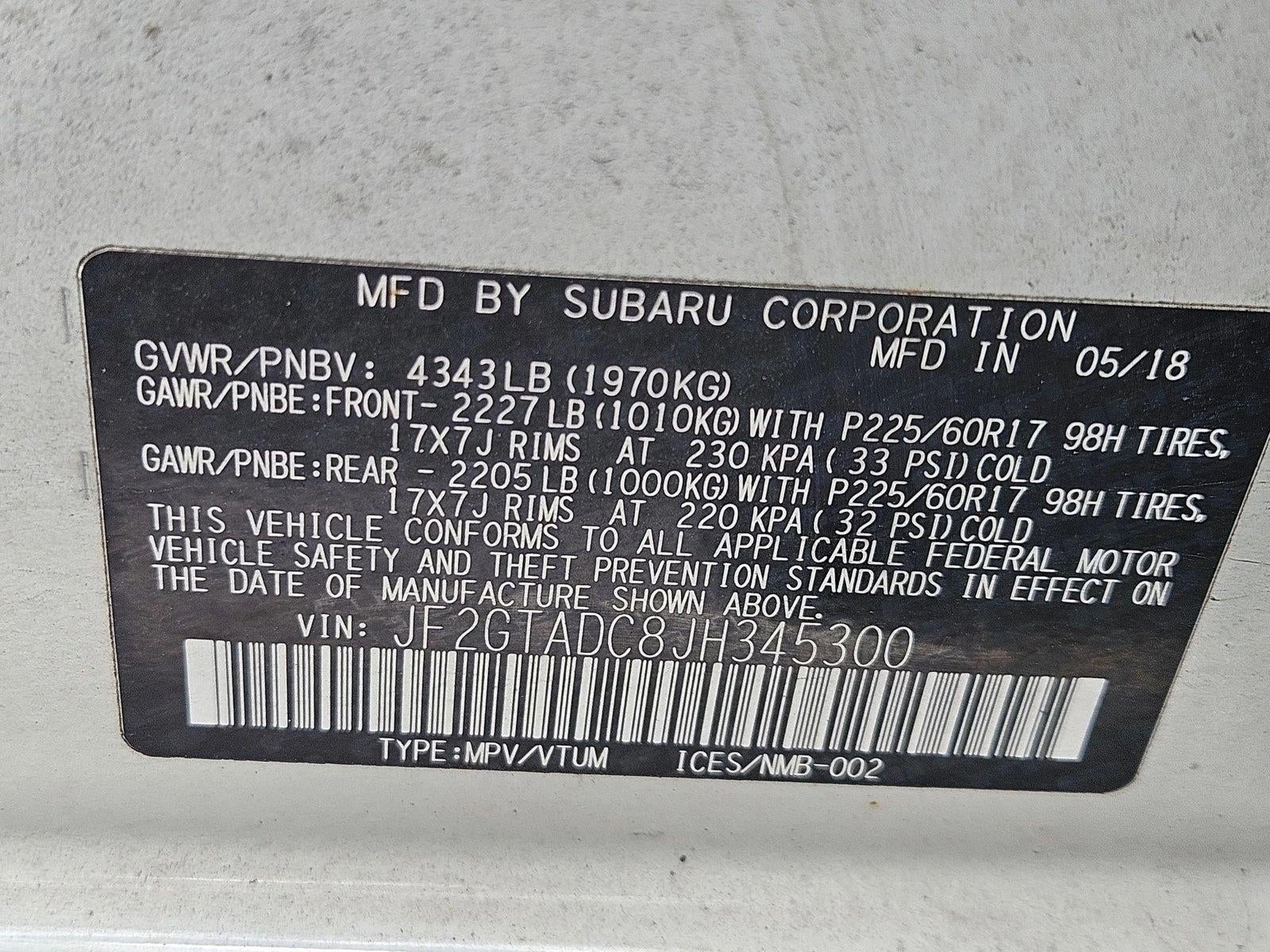 2018 Subaru Crosstrek 2.0i Premium CVT