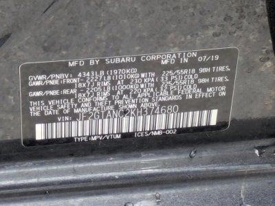 2019 Subaru Crosstrek 2.0i Limited CVT