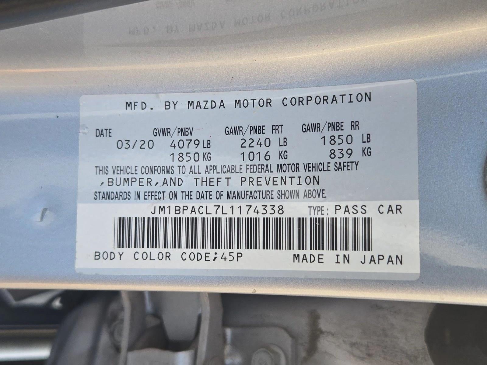 2020 Mazda Mazda3 Sedan Select Package FWD