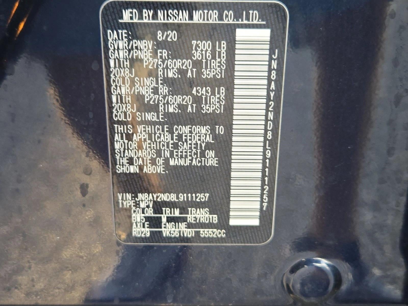 2020 Nissan Armada 4x2 SL