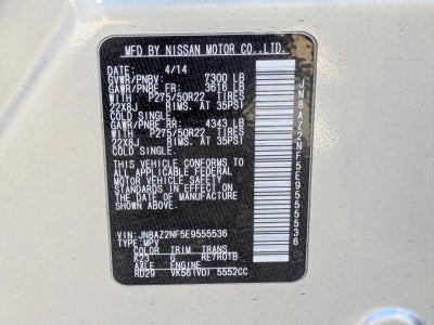 2014 INFINITI QX80 2WD 4dr