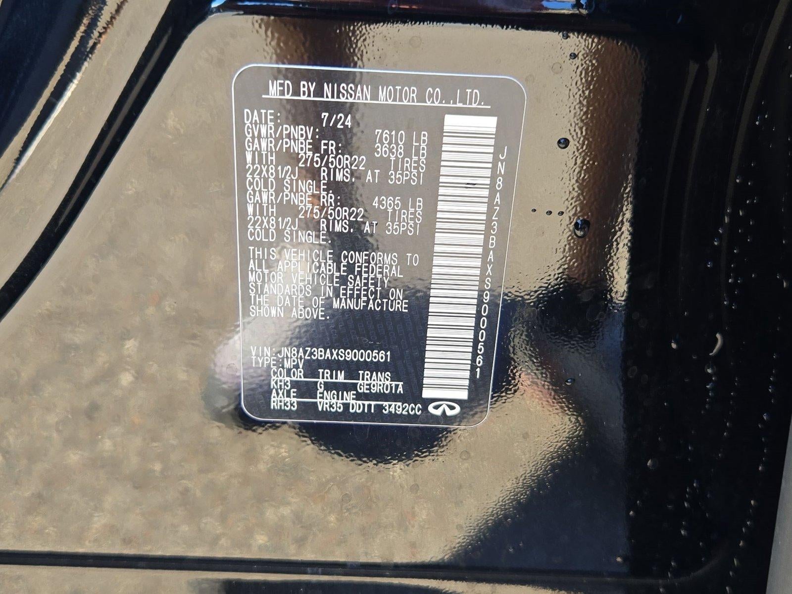 2025 INFINITI QX80 LUXE RWD