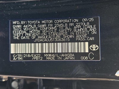 2026 Toyota Prius Plug-In Hybrid XSE (Natl)