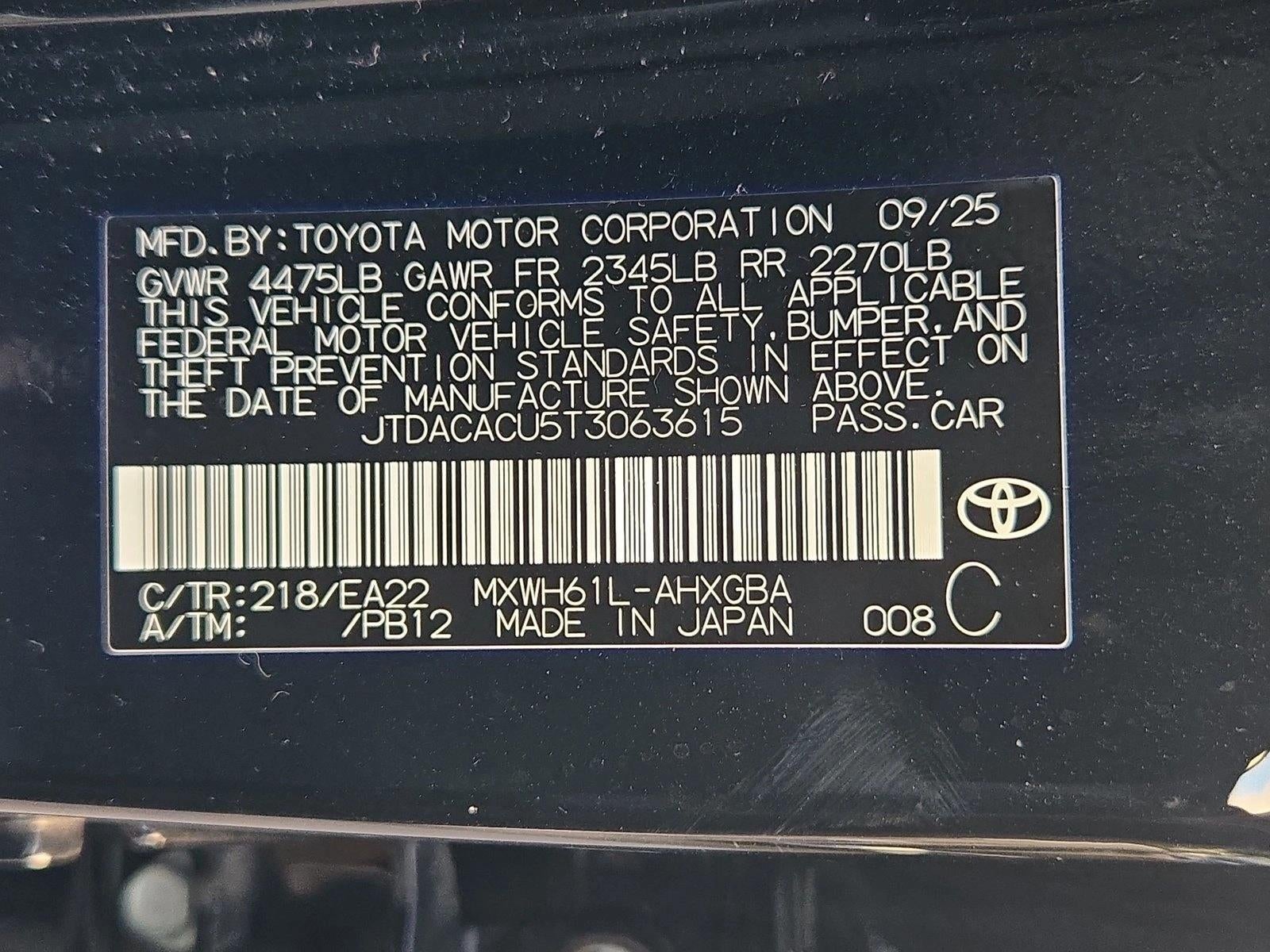 2026 Toyota Prius Plug-In Hybrid XSE (Natl)