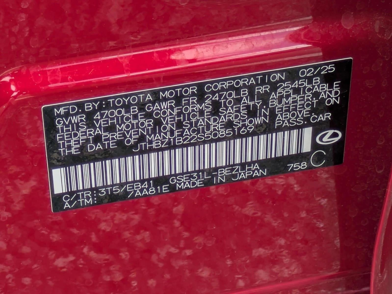 2025 Lexus IS 350 F SPORT Design RWD