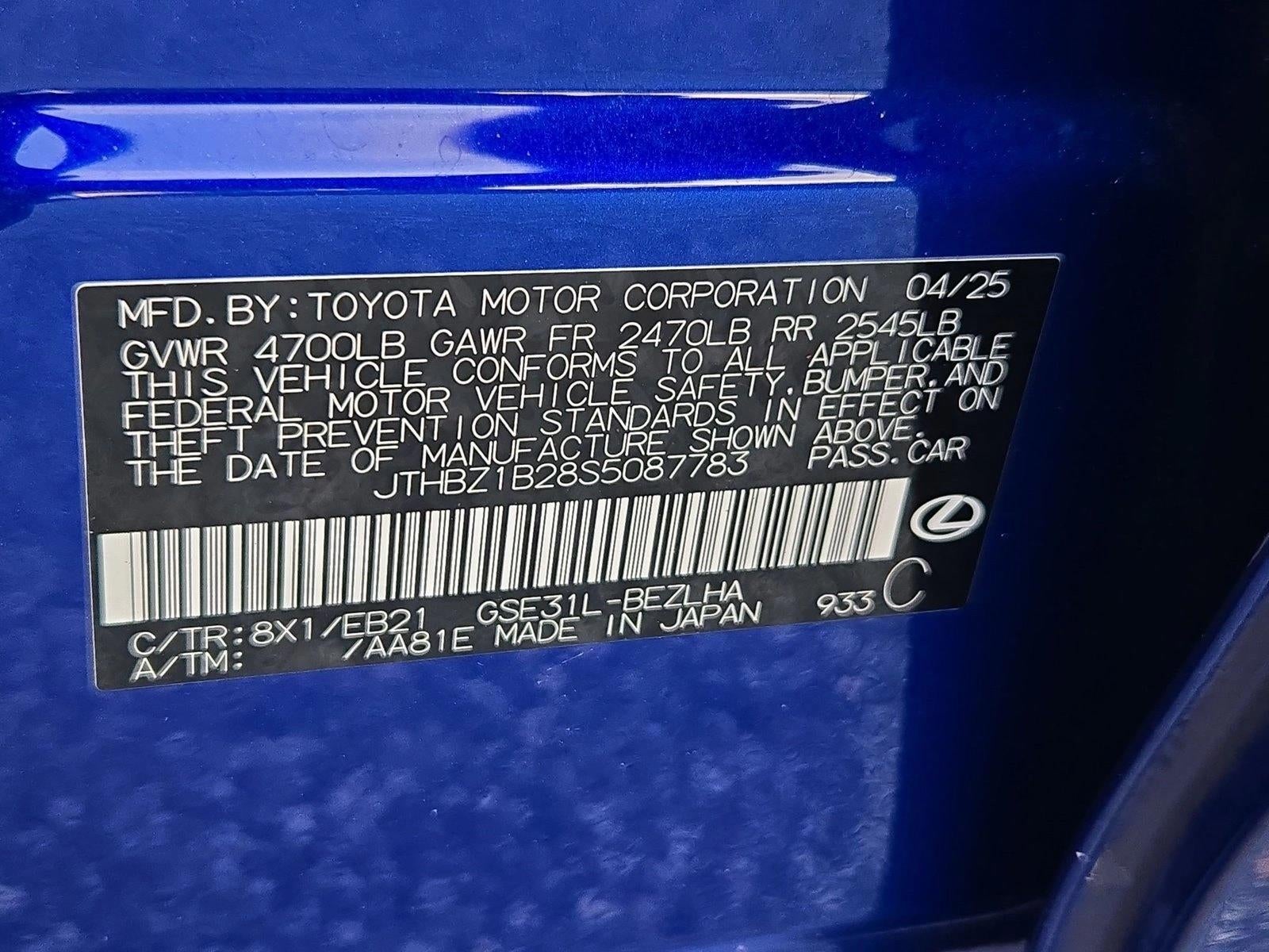 2025 Lexus IS 350 F SPORT Design RWD