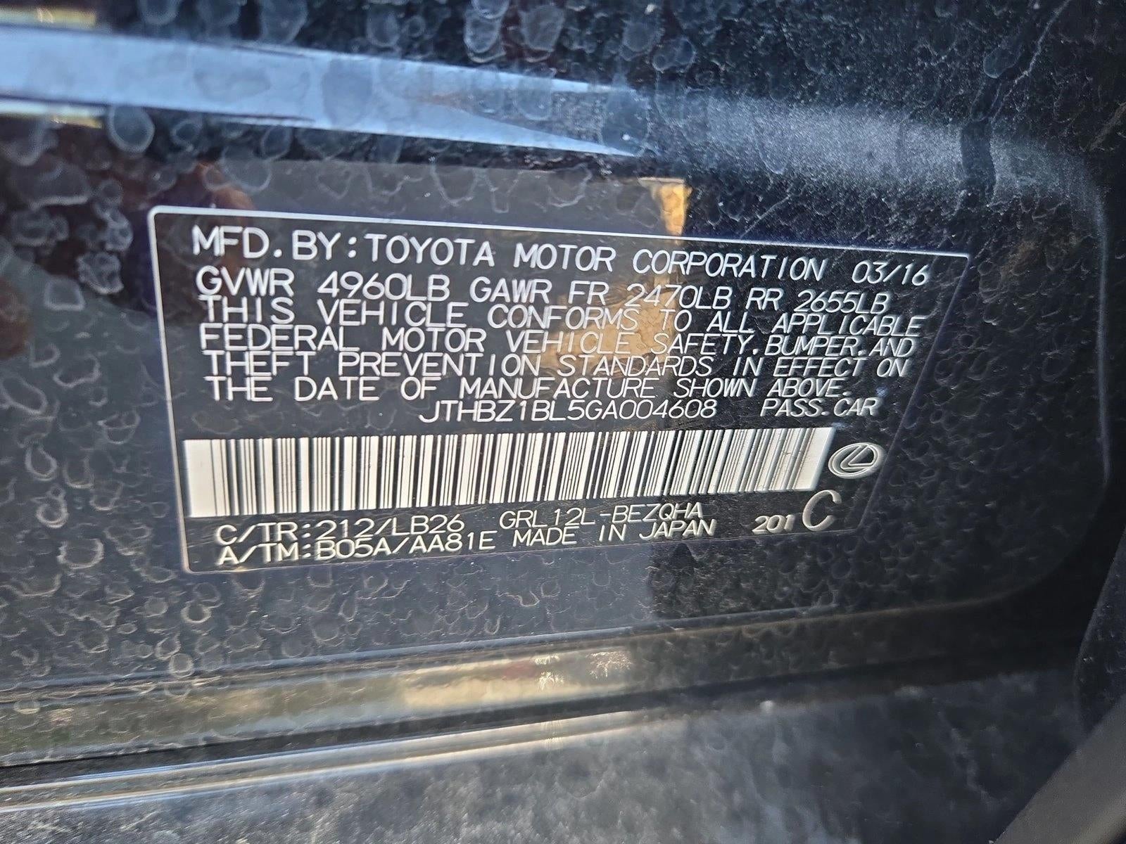 2016 Lexus GS 350 4dr Sdn RWD F Sport