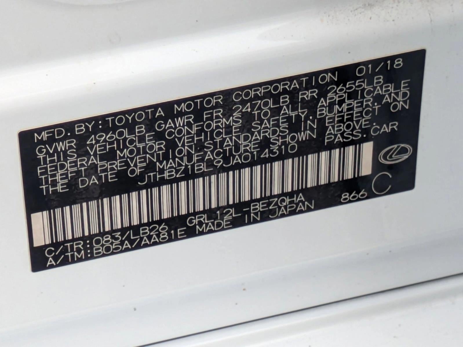 2018 Lexus GS 350 F Sport RWD