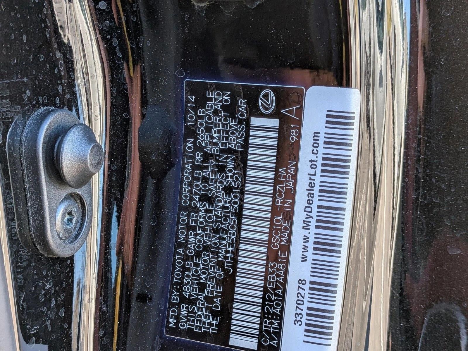 2015 Lexus RC 350 2dr Cpe RWD F SPORT