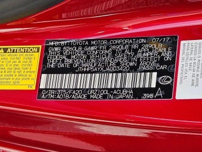 2018 Lexus LC 500 RWD