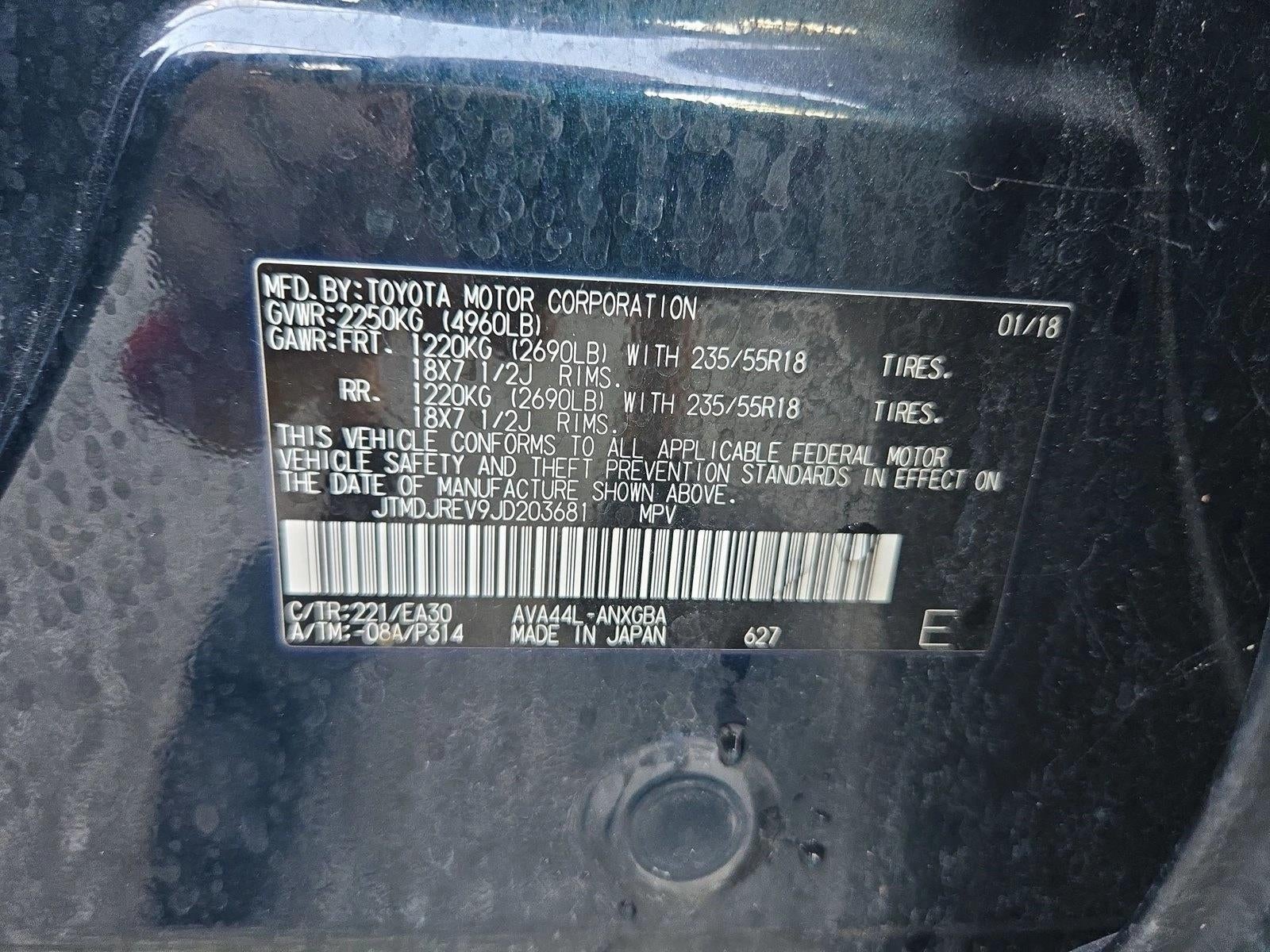 2018 Toyota RAV4 Hybrid Limited AWD (Natl)