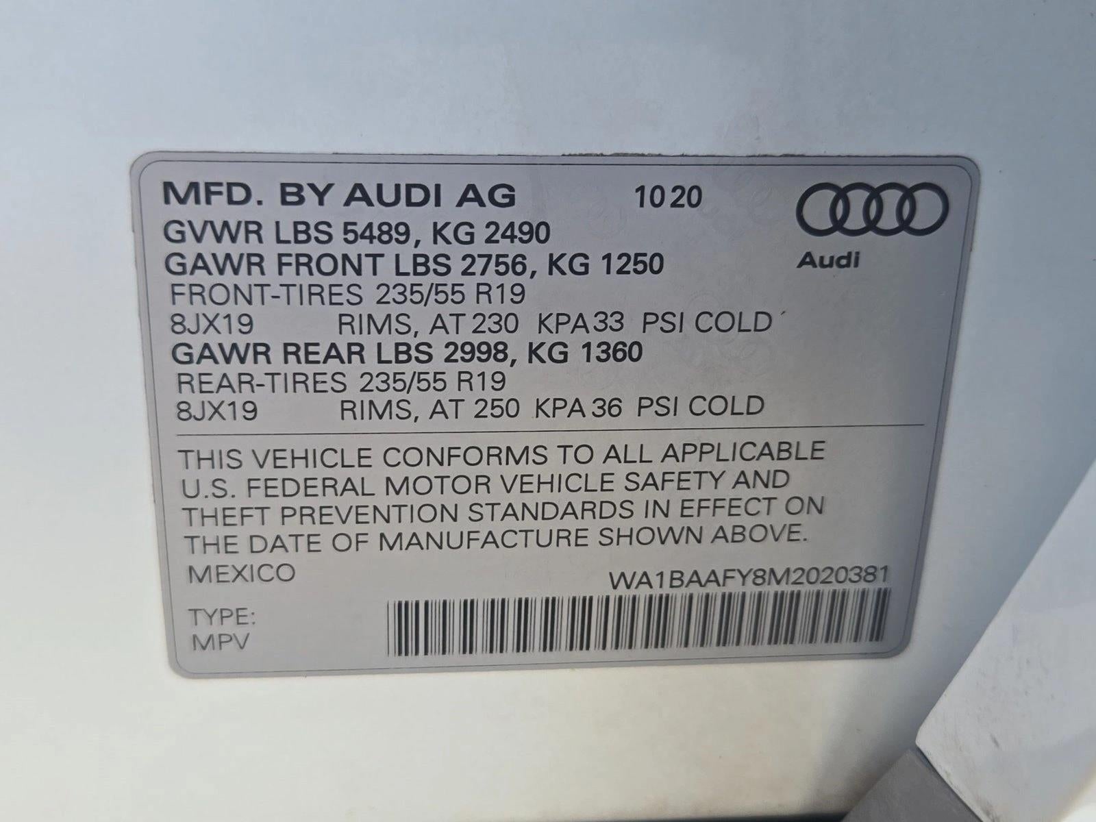 2021 Audi Q5 Premium Plus 45 TFSI quattro