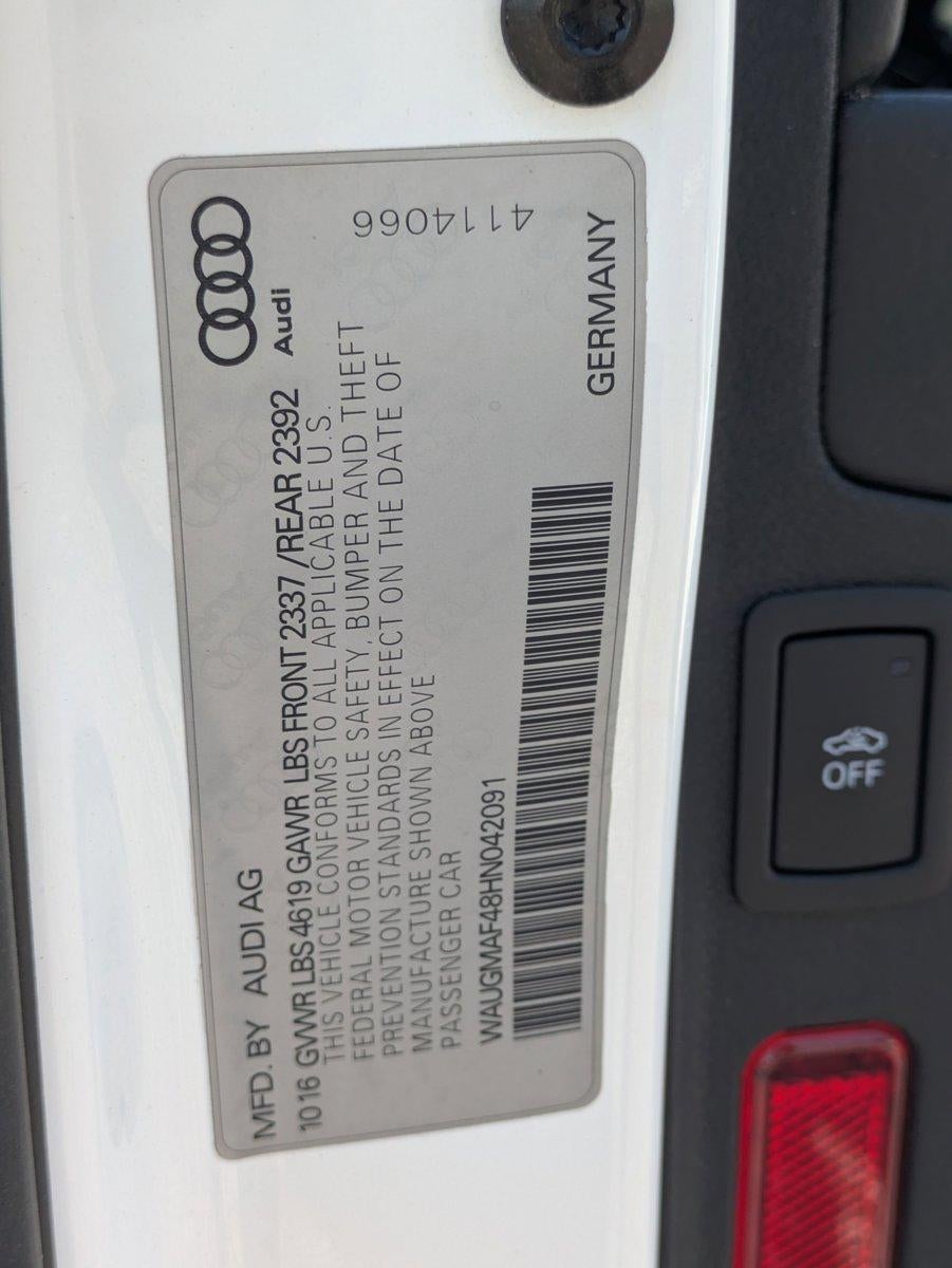 2017 Audi A4 2.0 TFSI Auto ultra Premium FWD