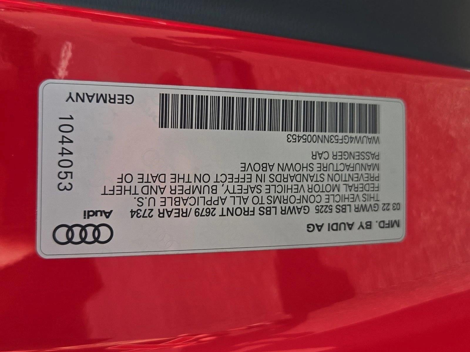 2022 Audi S5 Cabriolet Premium Plus 3.0 TFSI quattro