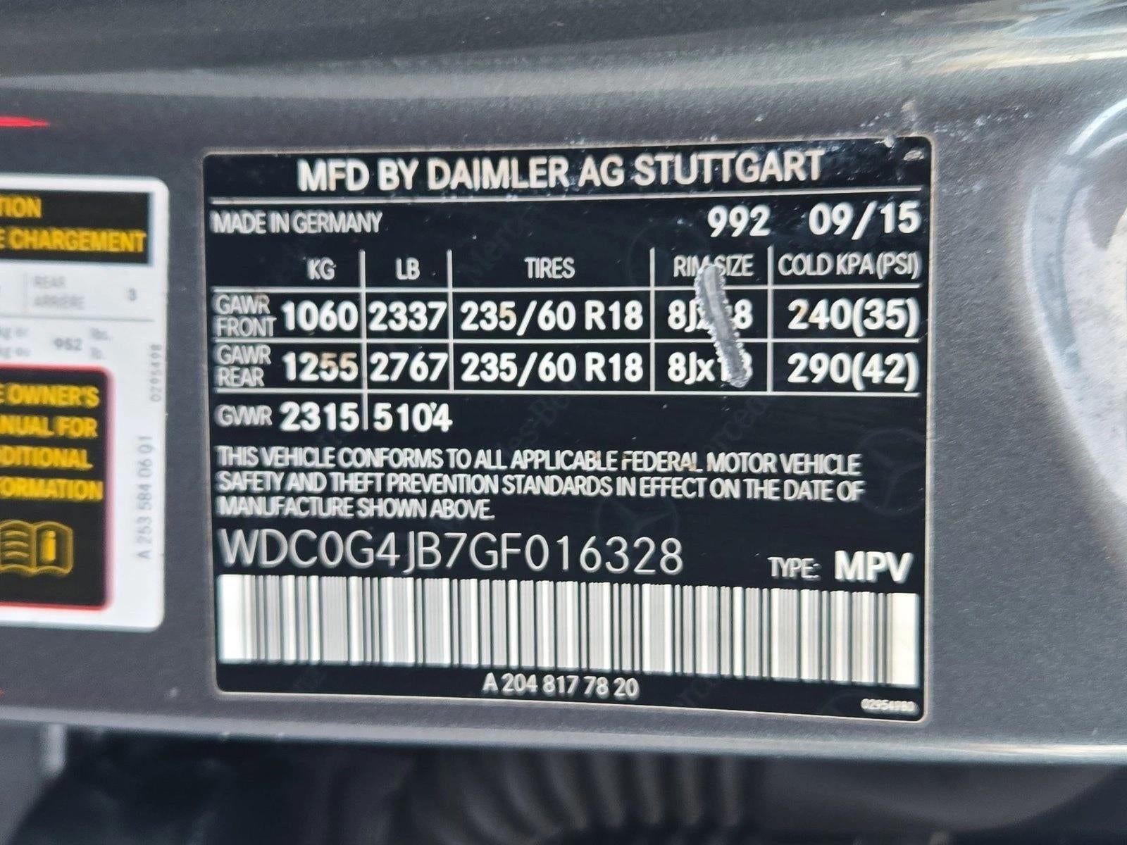 2016 Mercedes-Benz GLC GLC 300 SUV