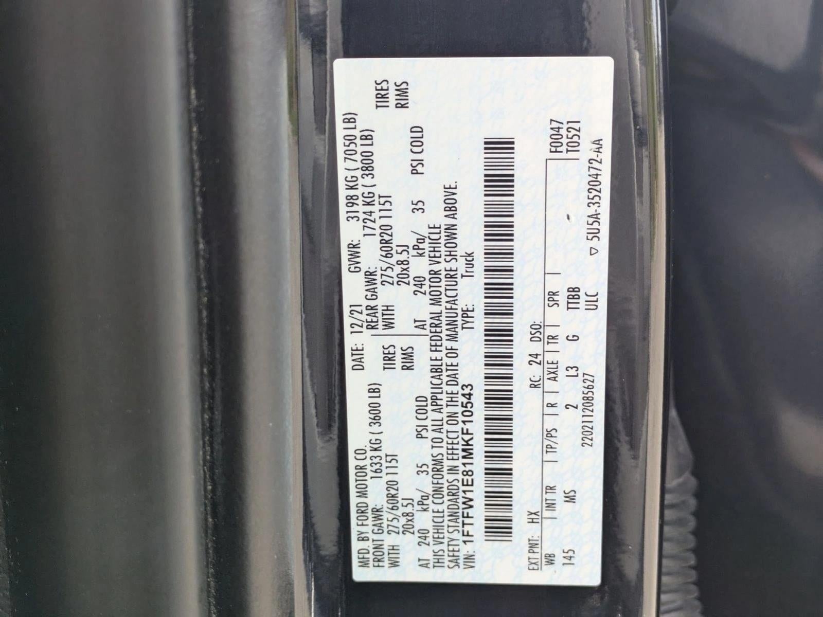 2021 Ford F-150 XLT 4WD SuperCrew 5.5' Box
