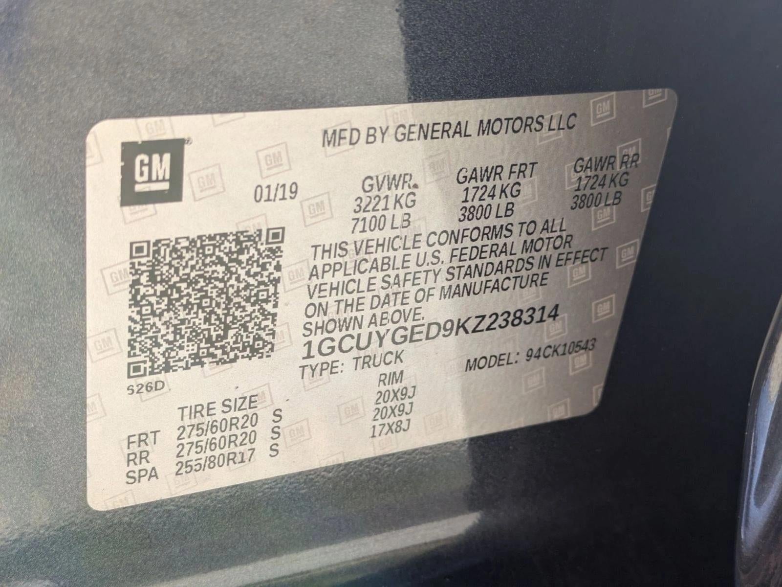 2019 Chevrolet Silverado 1500 Crew Cab Short Box 4-Wheel Drive LTZ