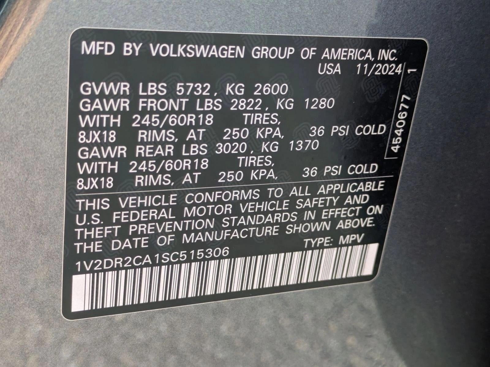 2025 Volkswagen Atlas 2.0T SE FWD