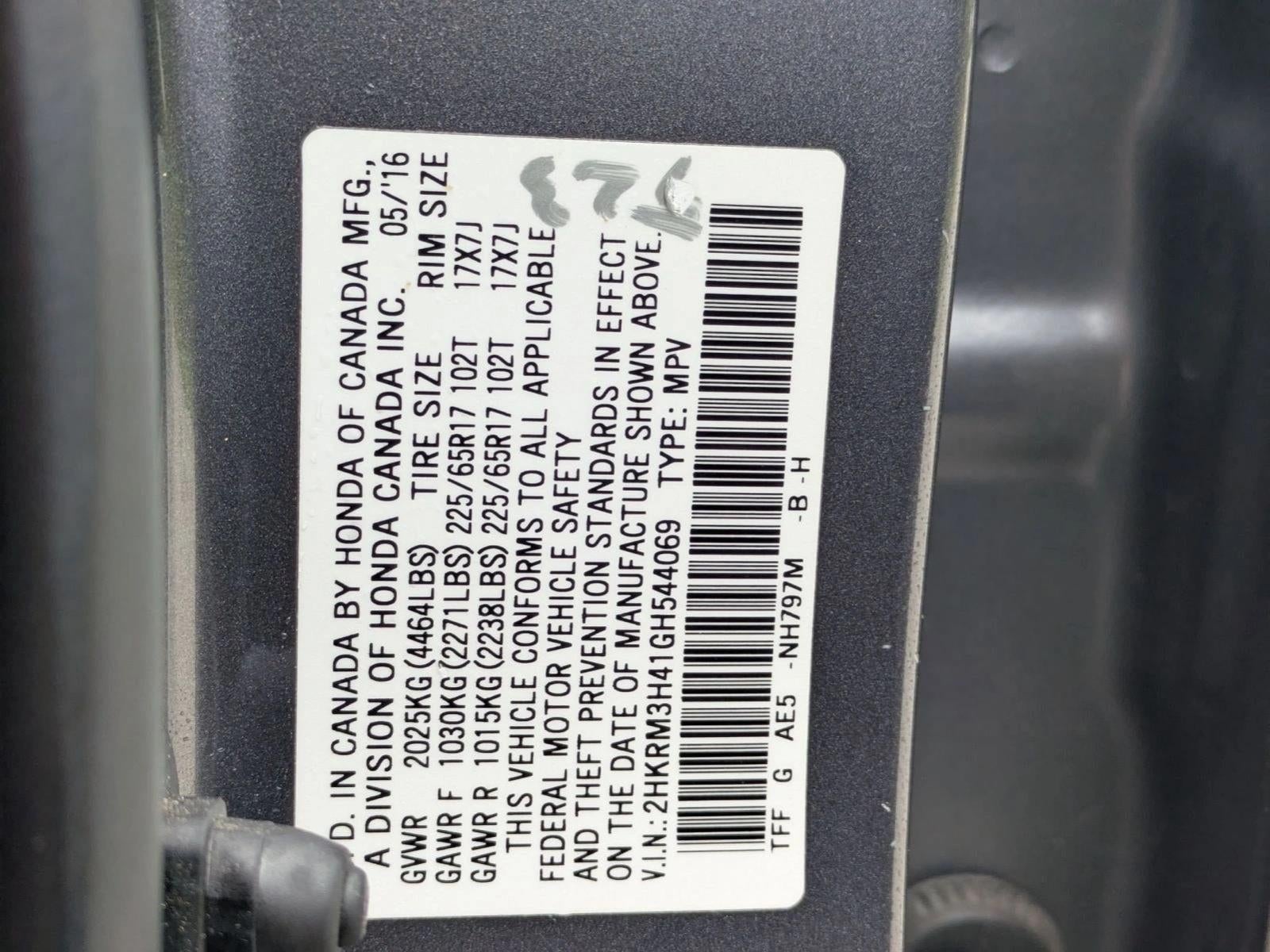 2016 Honda CR-V SE 2WD