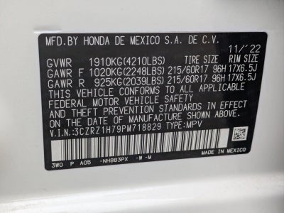 2023 Honda HR-V EX-L 2WD CVT
