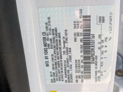 2020 Ford Fusion SEL FWD