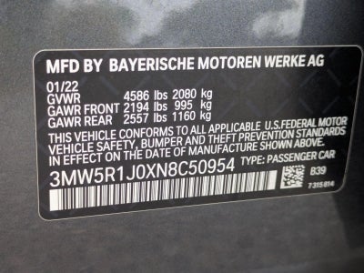 2022 BMW 330i Sedan North America