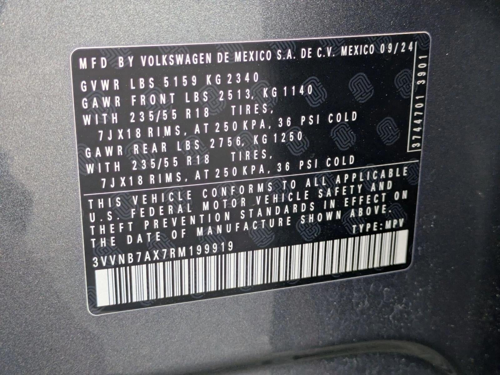 2024 Volkswagen Tiguan 2.0T SE FWD