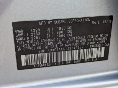2018 Subaru Impreza 2.0i 5-door CVT