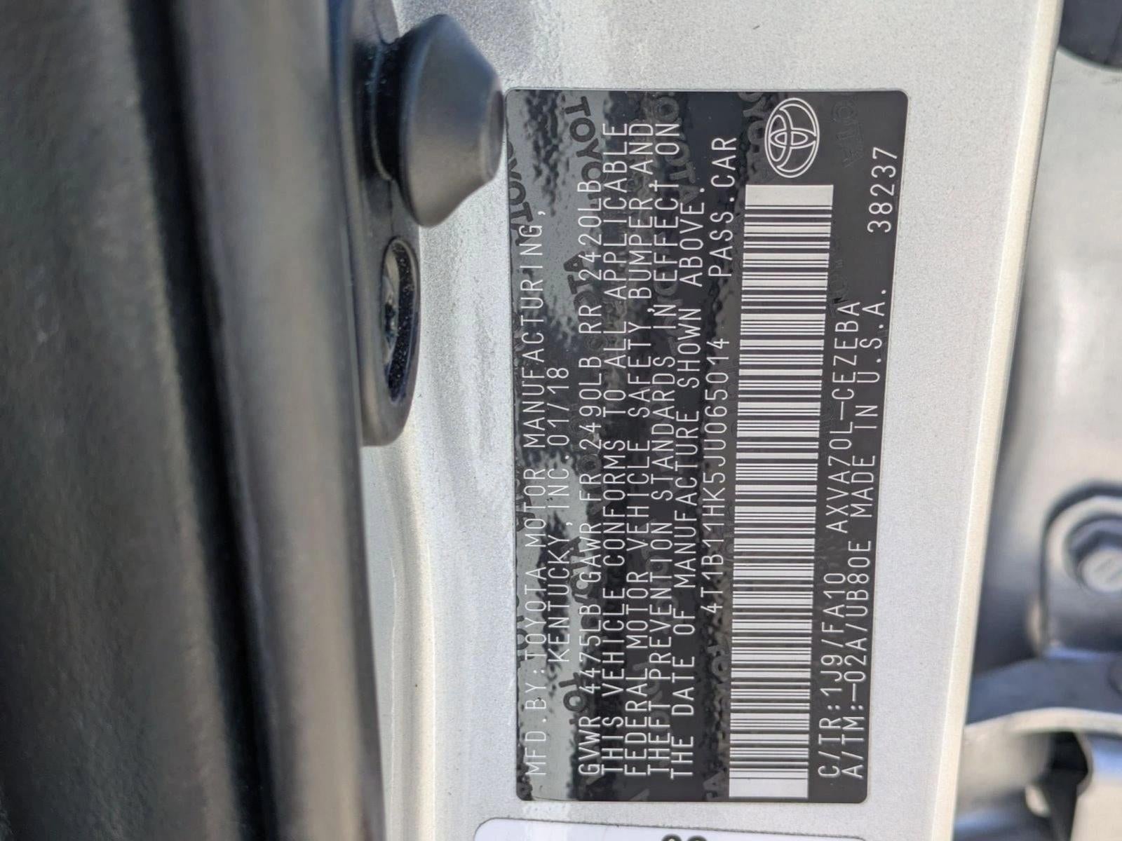 2018 Toyota Camry L Auto (Natl)